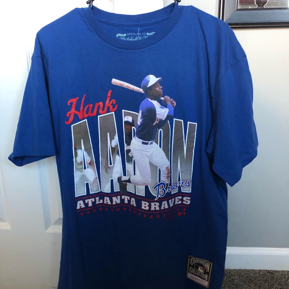Atlanta Braves Hank Aaron Cooperstown Collection Shirt